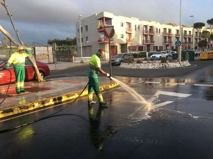 Los trabajos se han desarrollado en Américo Vespucio y otras calles del barrio / TA